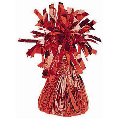 Small Red Foil Balloon Weight - 170g - The Base Warehouse