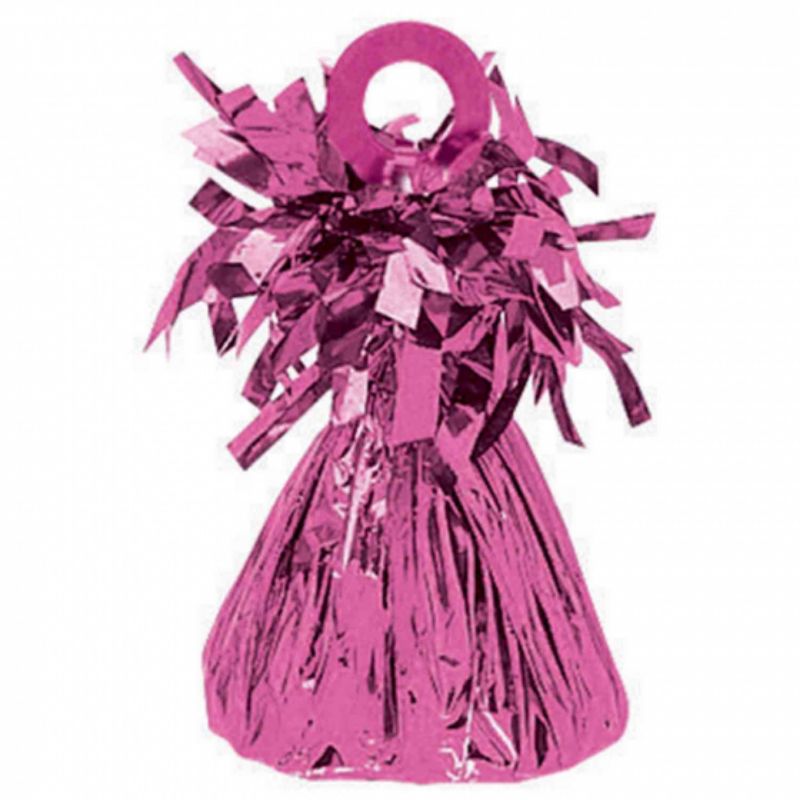 Bright Pink Small Foil Balloon Weight - 180g