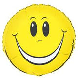 Load image into Gallery viewer, Yellow Smiley Face Foil Balloon - 45cm
