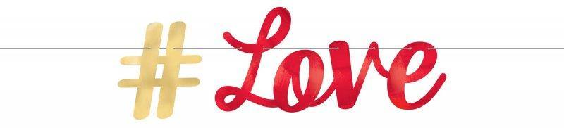 #Love Script Foil Balloon - The Base Warehouse