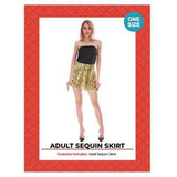 Load image into Gallery viewer, Womens Gold Sequin Bandeau Skirt - The Base Warehouse
