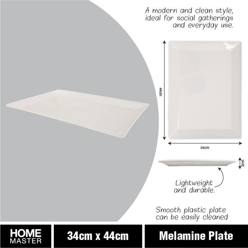 Rectangular Melamine Plate - 34cm x 44cm - The Base Warehouse