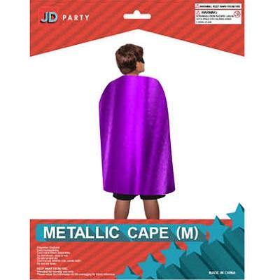 Medium Purple Metallic Cape - The Base Warehouse