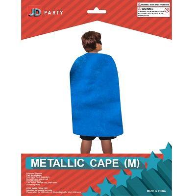 Medium Blue Metallic Cape - The Base Warehouse