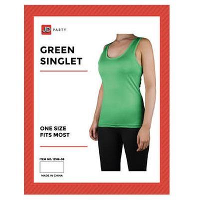 Womens Green Singlet - The Base Warehouse