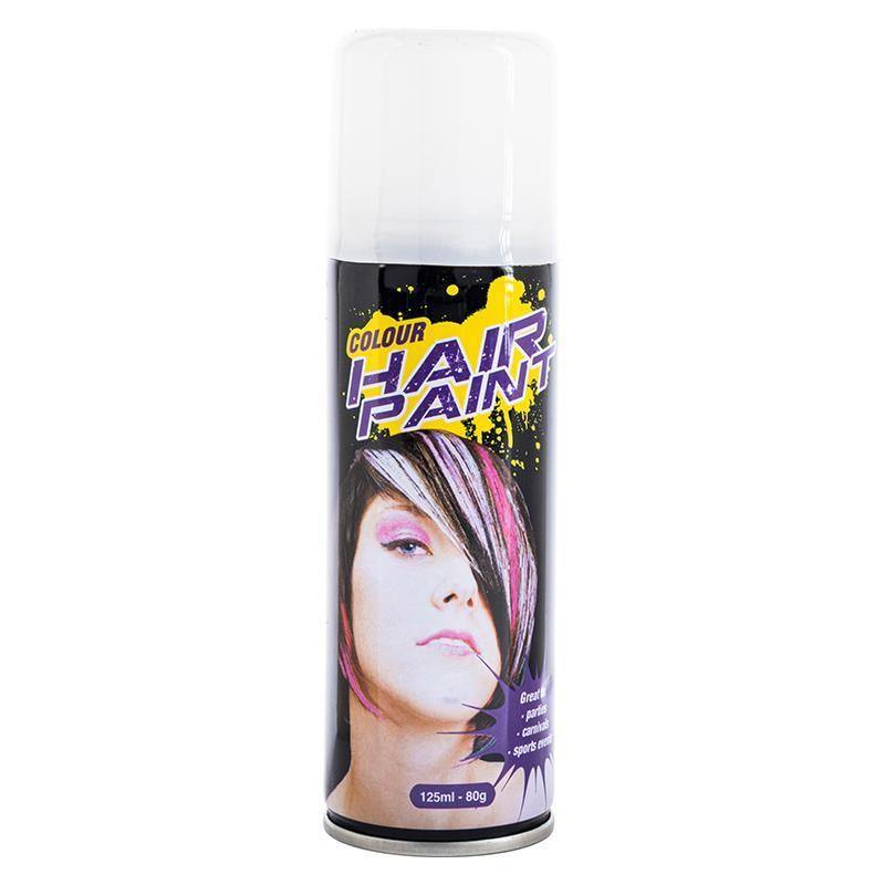 Fluro White Colour Hair Spray - 125ml - The Base Warehouse