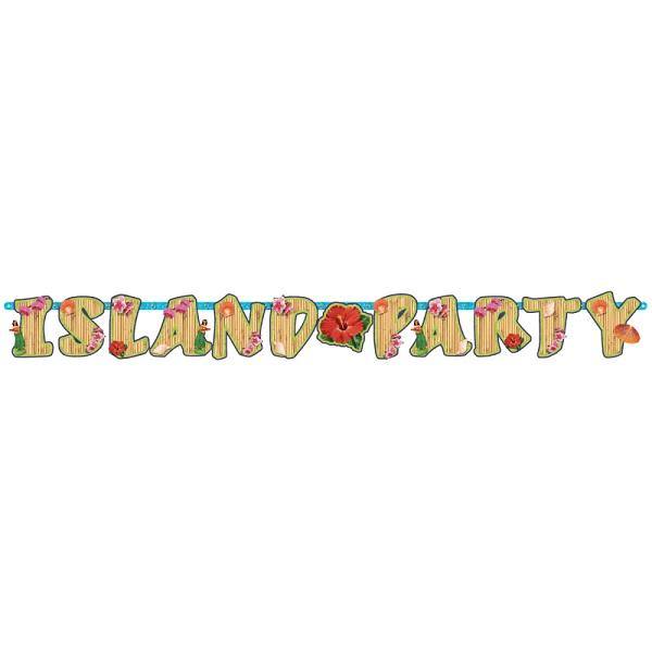 Summer Luau Island Party Cardboard Banner