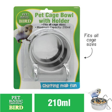Bird Cage Bowl with Holder - 210ml - The Base Warehouse