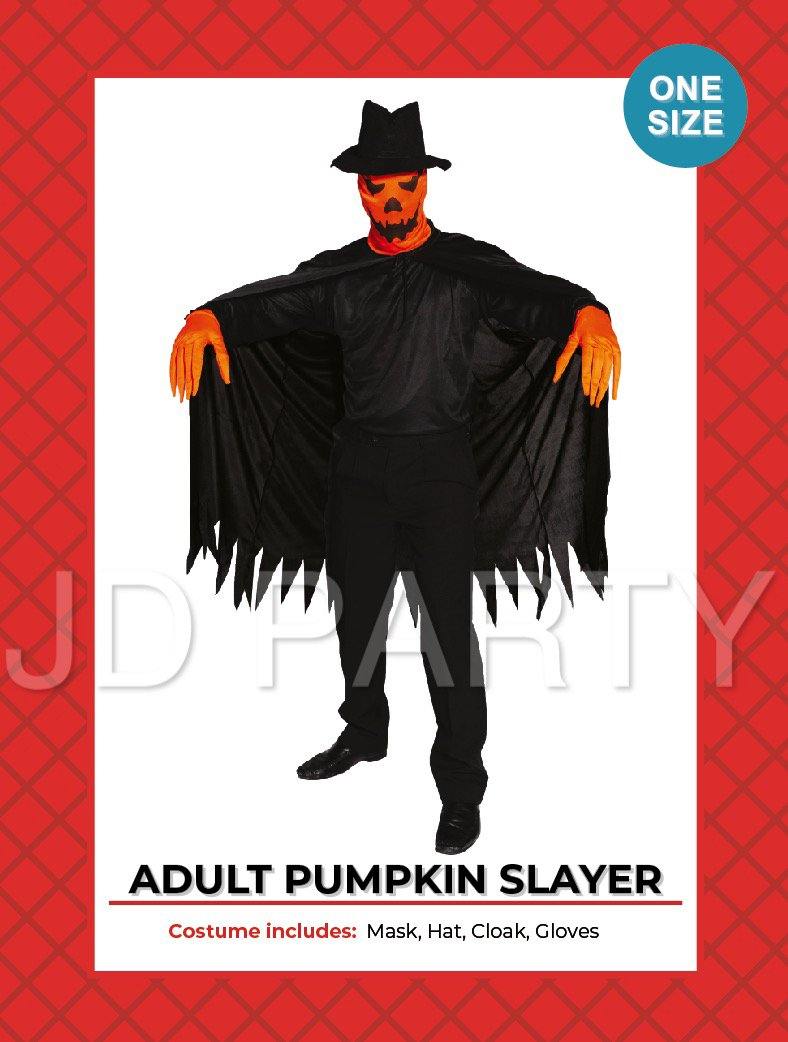 Mens Pumpkin Slayer Costume - The Base Warehouse