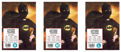 Kids Bat Hero Costume - M (5-6 Years) - The Base Warehouse