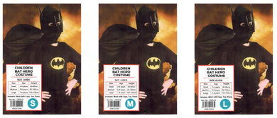 Kids Bat Hero Costume - L (7-8 Years) - The Base Warehouse