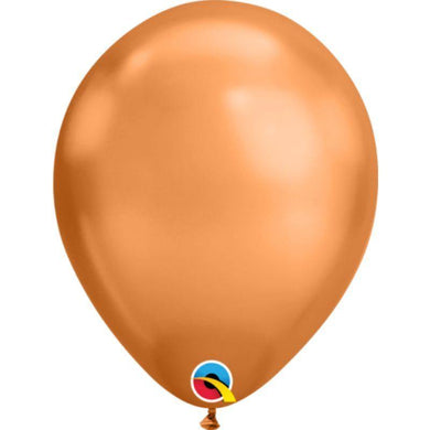 Chrome Copper Latex Balloon - 18cm - The Base Warehouse