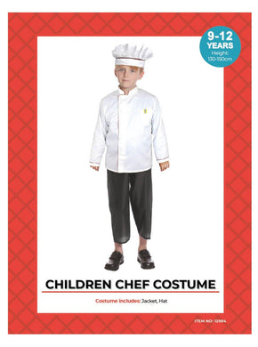 Kids Chef Costume - (9-12 Years) - The Base Warehouse