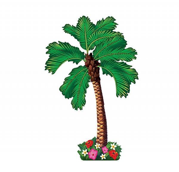 Summer Luau Jointed Cardboard Palm Tree Cutout - The Base Warehouse