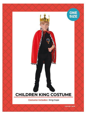 Kids King Costume - The Base Warehouse