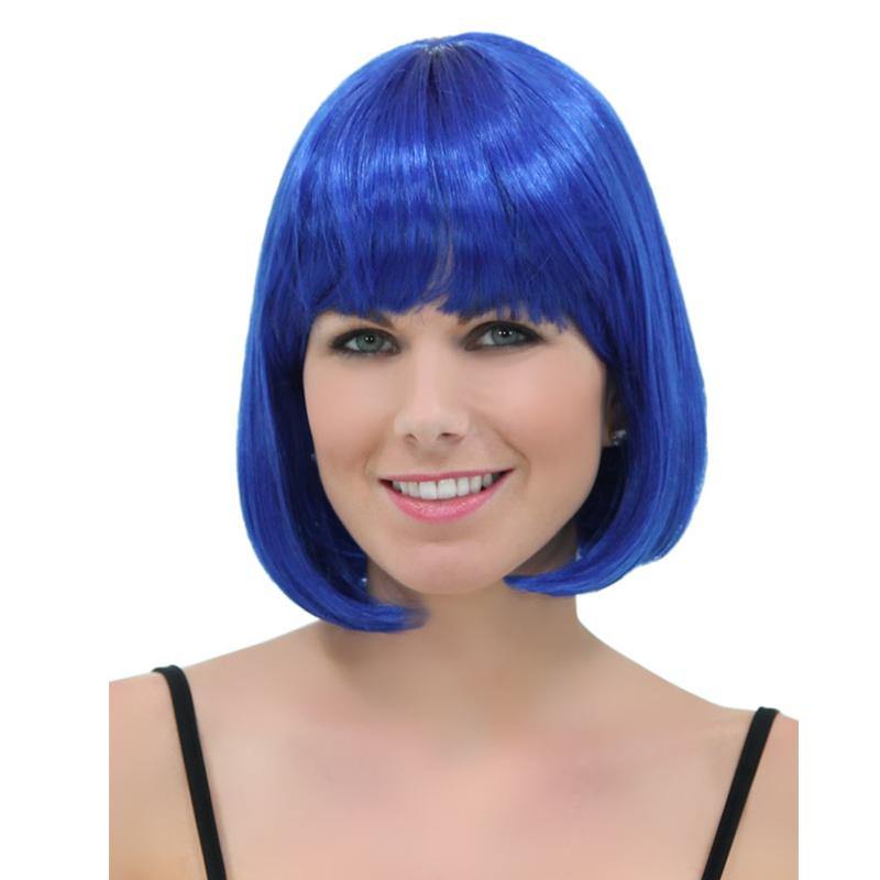 Blue Bob Wig - The Base Warehouse