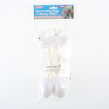 Load image into Gallery viewer, 4 Pack Polystyrene Egg &amp; Bunny On Pick with Glitter
