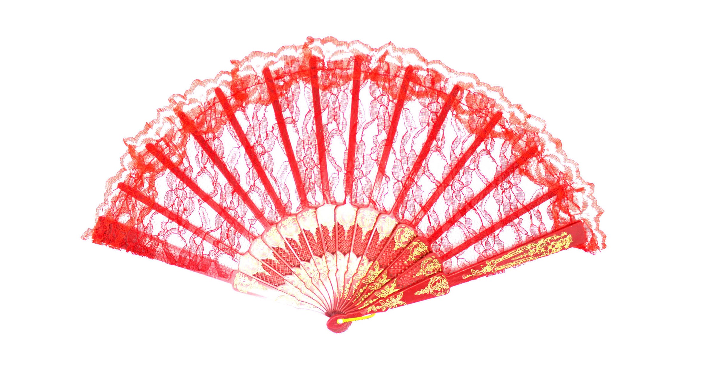 Red Lace Fan