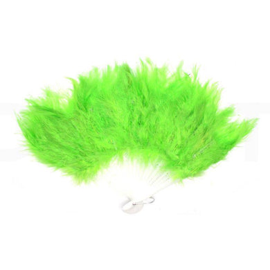 Light Green Feather Fan - The Base Warehouse