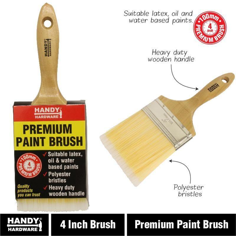 Premium Paint Brush - 100mm - The Base Warehouse