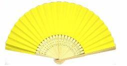Yellow Small Paper Colour Fan - The Base Warehouse