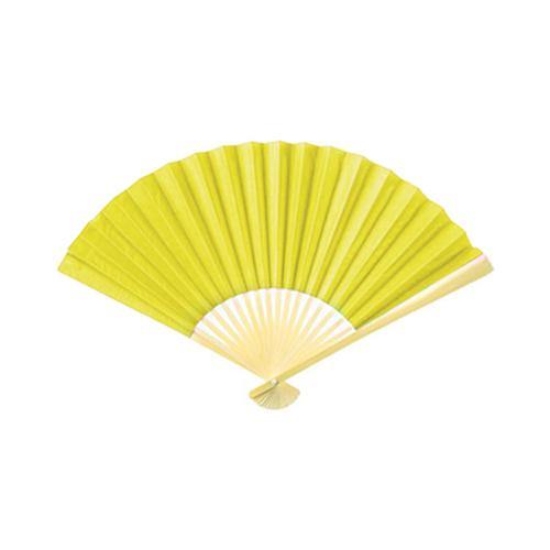 Yellow Small Paper Colour Fan - The Base Warehouse