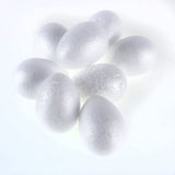Load image into Gallery viewer, 8 Pack White Polystyrene Plain Eggs - 4cm x 6cm
