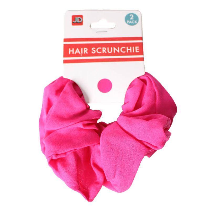 Fluro Pink Hair Scrunchie - The Base Warehouse