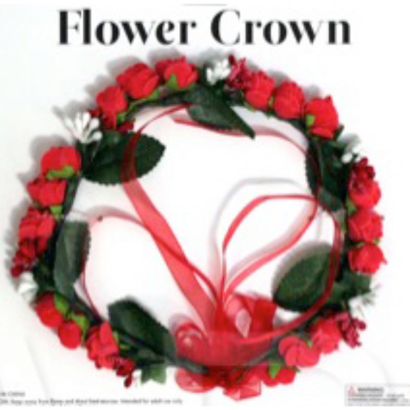 Plain Red Flower Crown