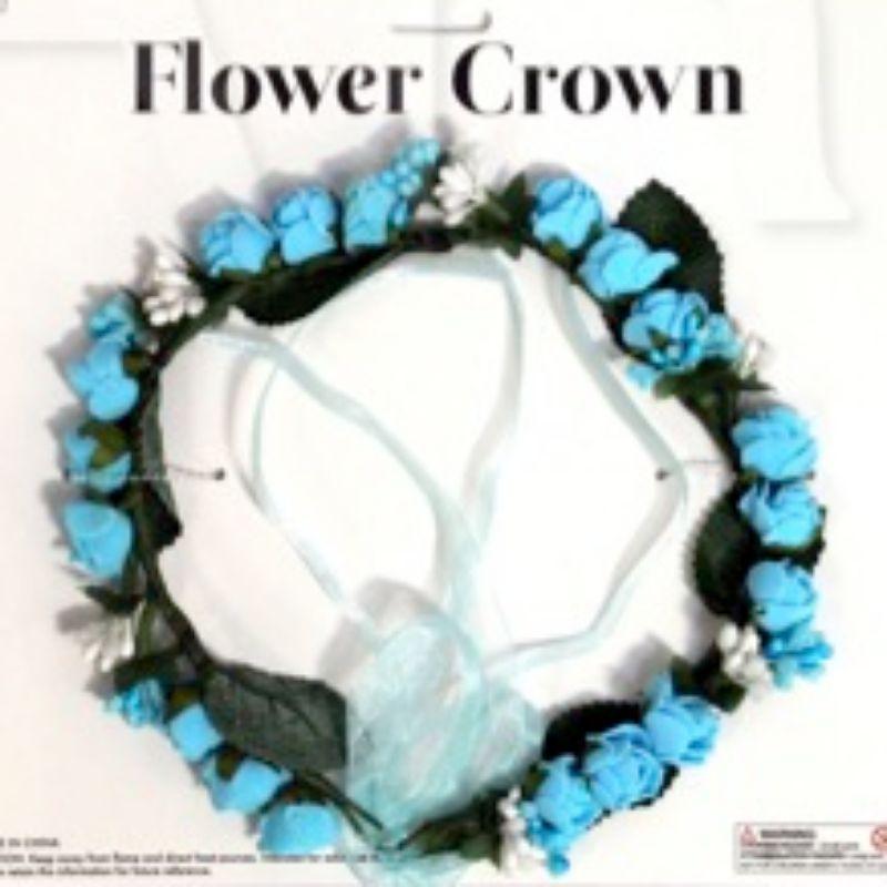 Plain Blue Flower Crown