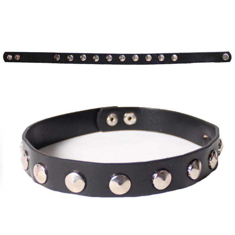 Round Studs Punk Choker - The Base Warehouse