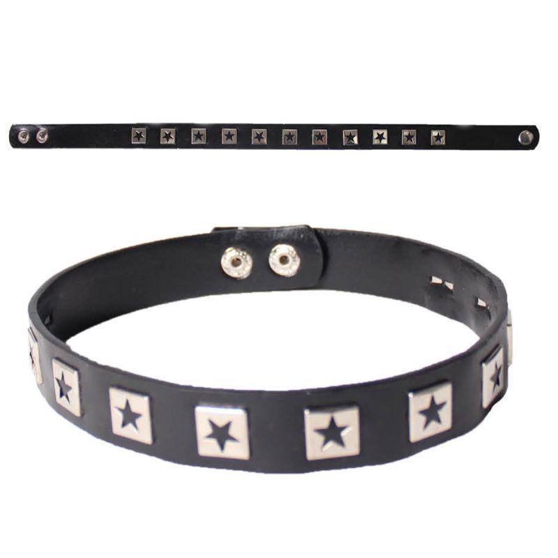 Star Studs Punk Choker - The Base Warehouse