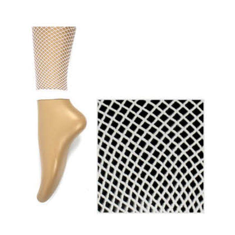 Adults White Fishnet Leggings - The Base Warehouse