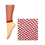 Load image into Gallery viewer, Adults Red Fishnet Leggings - The Base Warehouse
