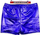 Load image into Gallery viewer, Blue Metallic Shorts - The Base Warehouse
