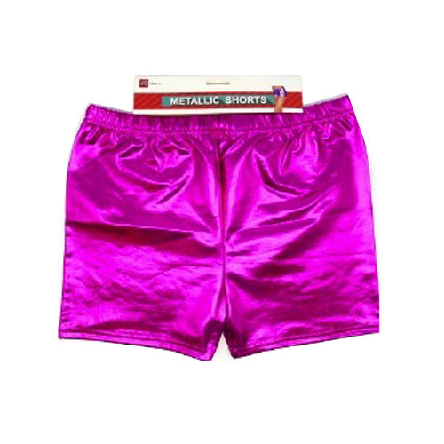 Hot Pink Metallic Shorts