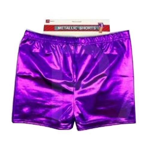 Purple Metallic Shorts