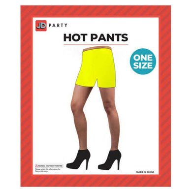 Womens Yellow Hot Pants - The Base Warehouse