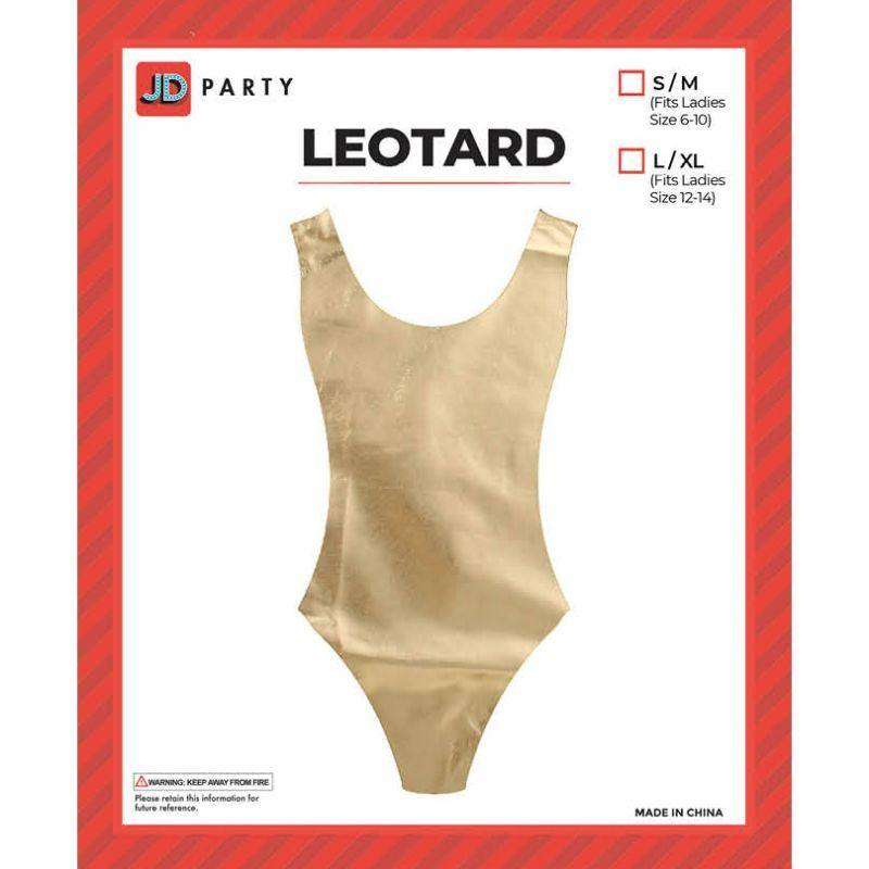 Womens 80s Metallic Gold Leotard - S/M - The Base Warehouse