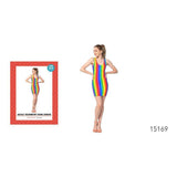 Load image into Gallery viewer, Womens Rainbow Stripe Tank Dress - The Base Warehouse

