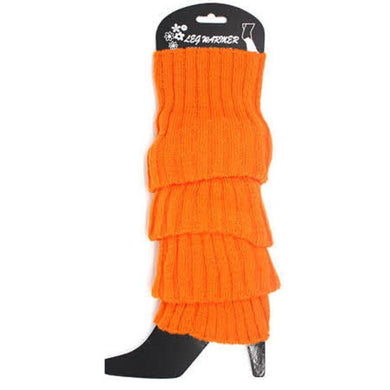 Orange Chunky Knit Leg Warmer - The Base Warehouse