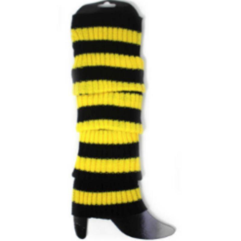 Yellow & Black Stripes Leg Warmer