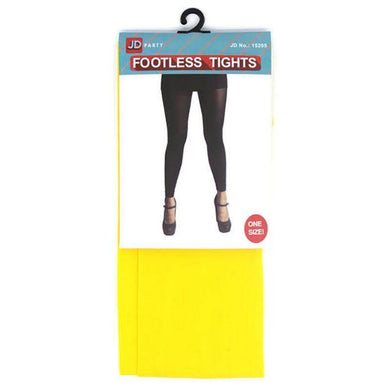 Yellow Plain Colour Footless Tights - The Base Warehouse