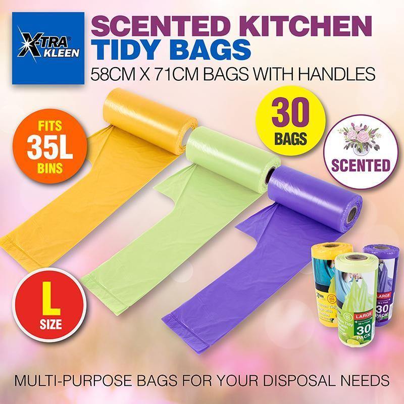 30 Pack Scented Kitchen Tidy Bags - 35L