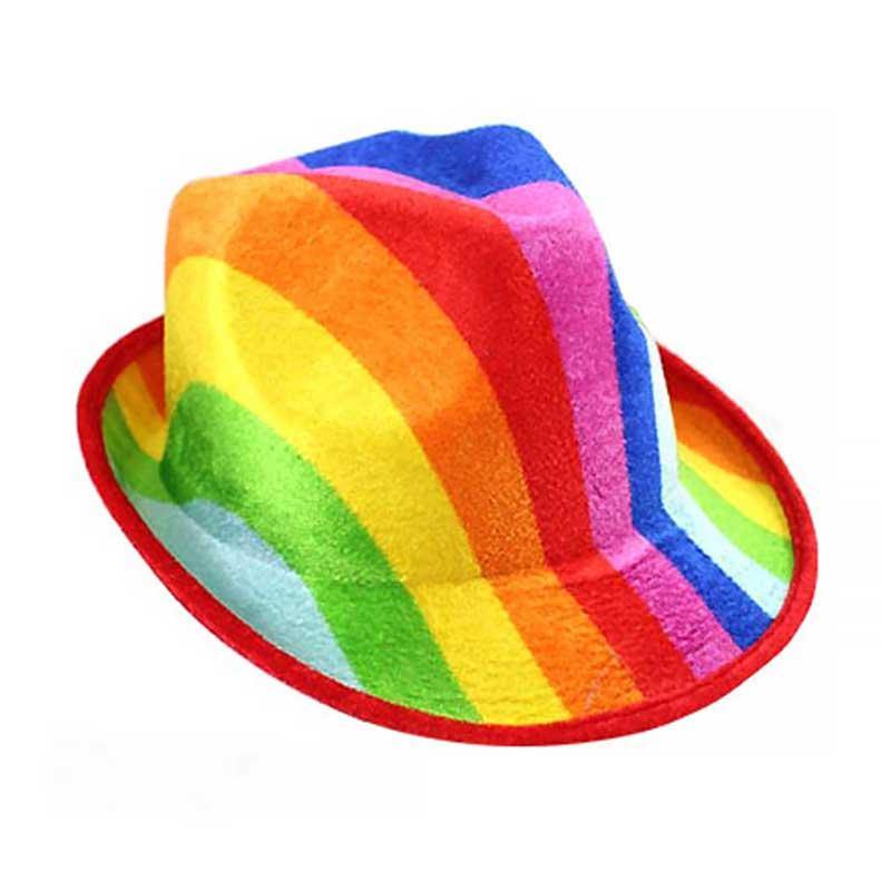 Rainbow Fedora Hat - The Base Warehouse