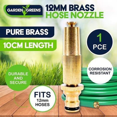 Brass Hose End Nozzle - 10cm - The Base Warehouse
