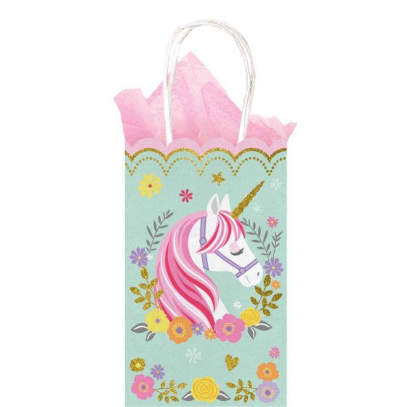 10 Pack Magical Unicorn Glitter Small Treat Bag - The Base Warehouse