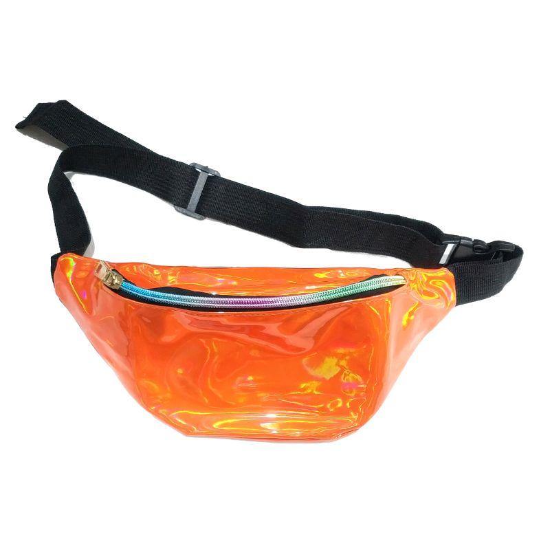 Orange Iridescent Fanny Pack Bum Bag - The Base Warehouse