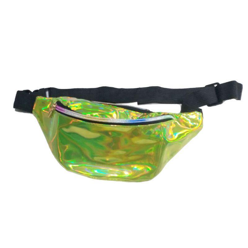 Green Iridescent Fanny Pack Bum Bag - The Base Warehouse