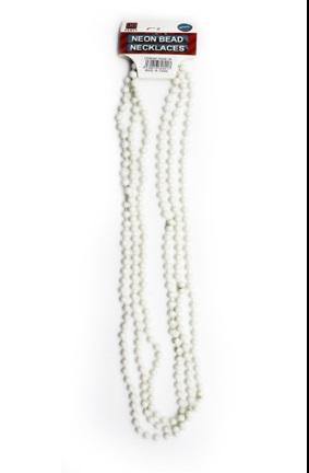 3 Pack White Neon Beaded Necklace - The Base Warehouse